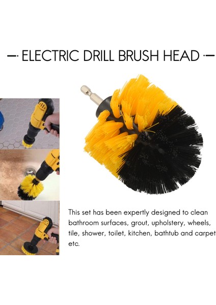 4 Adet Kombine Güç Ovma Fırçası Matkap Spin Scrubber Elektrikli Temizleme Fırçası Sabitleme ile Uyumlu Araba Banyo Ahşap Zemin Çamaşır Odası Temizleme (Yurt Dışından) fiyatları