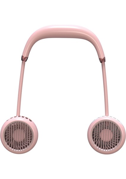 Taşınabilir Fan Eller Serbest Boyun Bandı Asılı USB Şarj Edilebilir Çift Mini Klima/soğutucu Pembe (Yurt Dışından) fırsatları