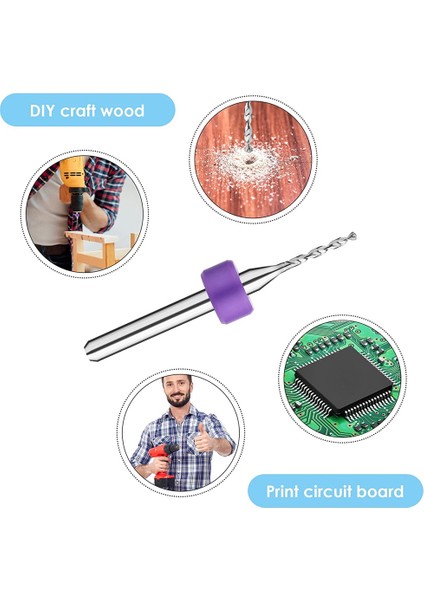 20 Adet Matkap Ucu Seti 0.3-1.2mm Matkap Uçları Tungsten Çelik Pcb Baskı Devre Flüt Cnc ile Uyumlu Kaba Taş Takı (Yurt Dışından)