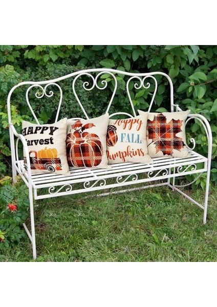 Sonbahar Yastık Kılıfları 18X18 4'lü Set, Sonbahar Dekoru Çiftlik Evi Için, Ev Dekoru Için Kabak Atma Yastıkları (Yurt Dışından)