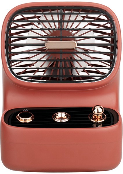 Retro USB Hava Soğutma Fanı Ev Ofis Için Taşınabilir Mini Klima Nemlendirici Masaüstü Soğutucu - Kırmızı (Yurt Dışından) fiyatları