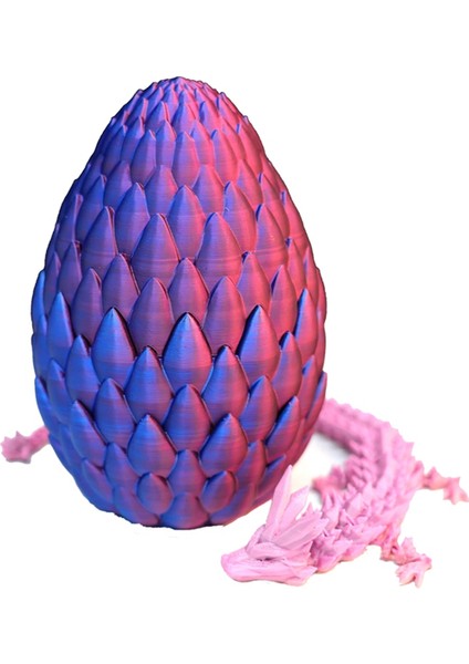 Ejderha Yumurtası - Esnek Inci Pırıltılı Ejderha ile Sürpriz Yumurta Süsleri, 3D Baskılı Hediye. Çocuklar Için, Arkadaş C (Yurt Dışından)