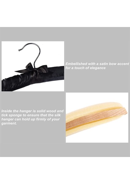 Хранение Продукции,15 Inç Büyük Saten Yastıklı Askılar, Gelinlik Elbiseleri, Paltolar, Takım Elbiseler, Bluzlar Için Ipek Askılar (Siyah, 30 Paket) (Yurt Dışından) fırsatları