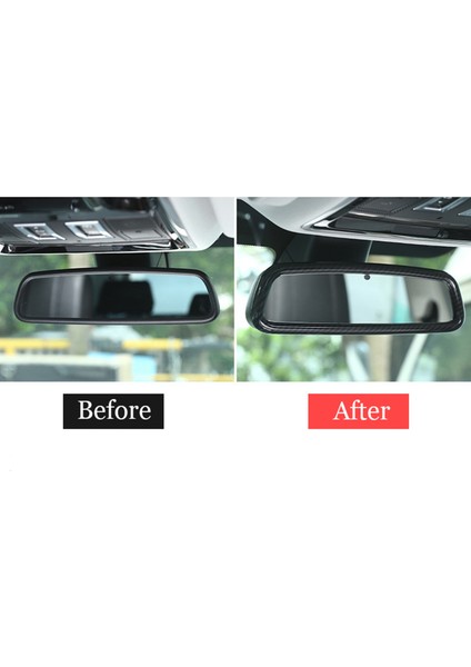 Araba Abs Karbon Fiber Iç Dikiz Aynası Çerçevesi Trim 4 Sport Evoque ile Uyumlu (Yurt Dışından) fırsatları