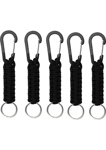 Açık Karabina Anahtarlık Siyah Hızlı Asılı Karabina Anahtarlık Klipsi Erkekler Kadınlar ile Uyumlu (Yurt Dışından)