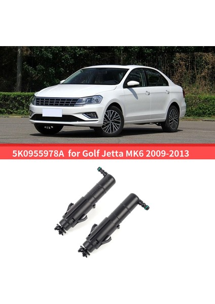 5K0955978A Far Püskürtücü Far Temizleme Pompası Far Püskürtücü Araba Golf Mk6 2009-2013 ile Uyumlu (Yurt Dışından)