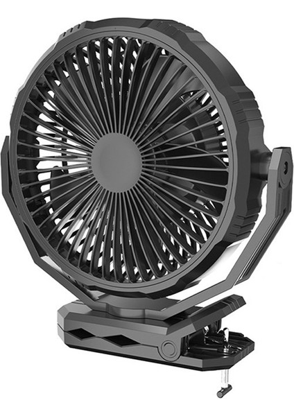 10000MAH Şarj Edilebilir Pille Çalışan Fan Üzerinde Klips, Hava Sirkülasyonlu USB Fan, Dış Kamp Çadırı Plaj Veya Araba Için Taşınabilir (Yurt Dışından)