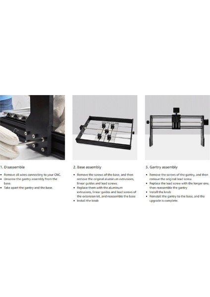 Многоцелевые Наборы,cnc 3018 Pro Yükseltme Kiti Uzatma Kiti 3018 Ila 3040 Için 3018 Pro Cnc Gravür Freze Makinesi Için Uyumlu (Yurt Dışından)