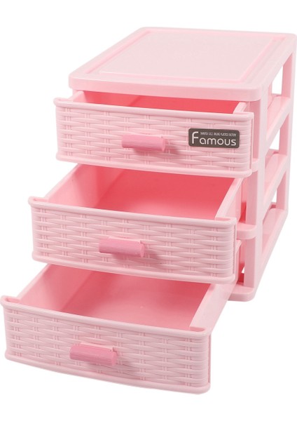 Хранение Продукции,4x Plastik Çekmece Tasarlanmış 3 Bölmeli Takı Saklama Kutusu Pembe (Yurt Dışından) fırsatları