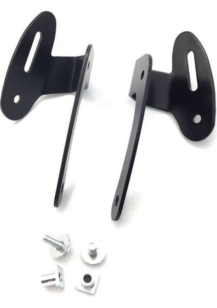 Pcx 150 PCX125 2018-2020 ile Uyumlu Motosiklet Dikiz Aynası Adaptörü Sabit Stent Tutucu Ön Stand Tutucu Braketi Siyah (Yurt Dışından)