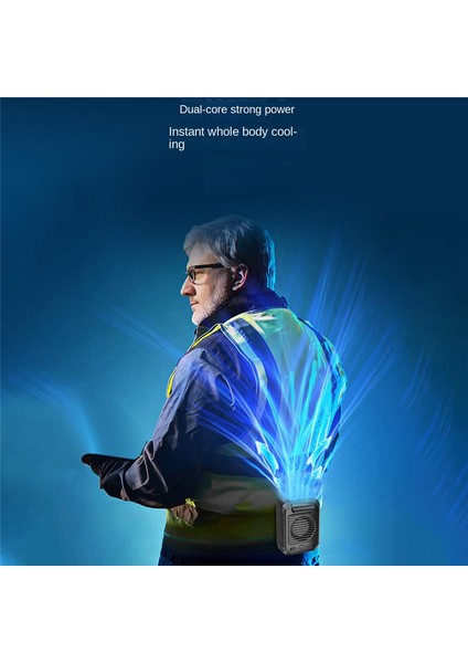 M22 Dış Mekan Asma Bel Fanı 10000MAH Taşınabilir Boyun Çok Fonksiyonlu Şarj+Soğutma Siyah (Yurt Dışından) modelleri