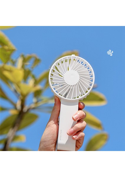 USB Mini Fan Şarj Edilebilir 1200 Mah Taşınabilir El Tembel Seyahat Alışveriş Soğutma Dilsiz Soğutucu Fan-Açık Yeşil (Yurt Dışından)