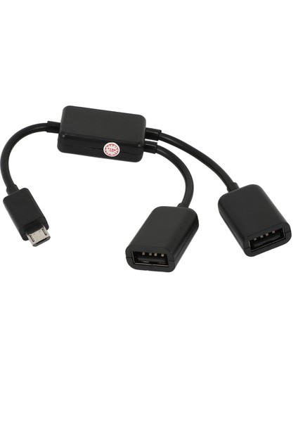 Mikro USB Ana Kablo, Mikro USB Erkek - 2x Tip A Çift USB Dişi Otg Adaptör Dönüştürücü Hub, Android Tablet Pc ve Akıllı Telefon Için Siyah (Yurt Dışından) indirimleri