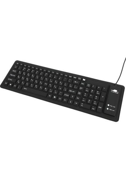 103 Tuşları Silikon Klavye Rus Düzeni USB Arayüzü Klavye Pc Masaüstü Dizüstü Bilgisayar Için Esnek Katlanabilir Kablolu Klavye (Yurt Dışından)