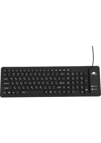 103 Tuşları Silikon Klavye Rus Düzeni USB Arayüzü Klavye Pc Masaüstü Dizüstü Bilgisayar Için Esnek Katlanabilir Kablolu Klavye (Yurt Dışından)
