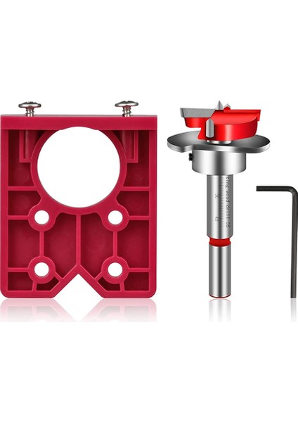 35MM Menteşe Jig Matkap Kılavuzu Setleri Kapı Menteşe Matkap Delik Kesici Gizli Menteşe Jig ile Bit Konumlandırıcı Mobilya Ahşap ile Uyumlu (Yurt Dışından)