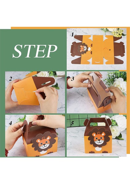 20 Adet Hayvan Parti Çantaları, Kağıt Hediye Çantaları, Çocuklar Için Küçük Kağıt Torbalar Parti, 4 Orman Tema Doğum Günü Partisi (Yurt Dışından) modelleri