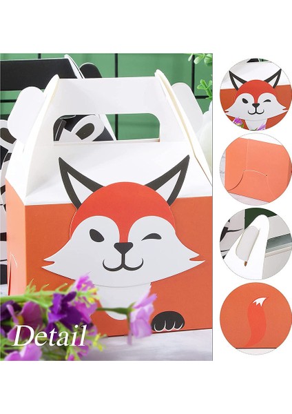 20 Adet Hayvan Parti Çantaları, Kağıt Hediye Çantaları, Çocuklar Için Küçük Kağıt Torbalar Parti, 4 Orman Tema Doğum Günü Partisi (Yurt Dışından) fırsatları