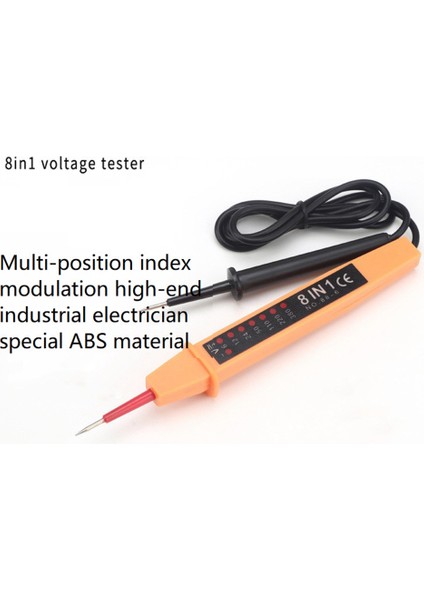 8 In 1 Test Cihazı Gerilim Ac Dc 6-380 V Oto Elektrik Kalem Dedektörü Elektrikçi Test Gerilimi Aracı Için LED Işık ile (Yurt Dışından) modelleri