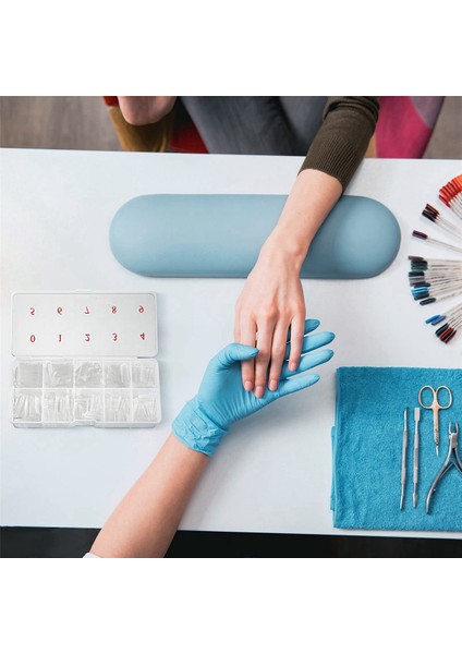 6 Adet Yanlış Nail Ipuçları Şeffaf Saklama Kutusu 10 Numarası ile Boş Alanlar Saklama Kutusu Konteyner Tırnak Sanat Organizatör Kutusu (Yurt Dışından) modelleri