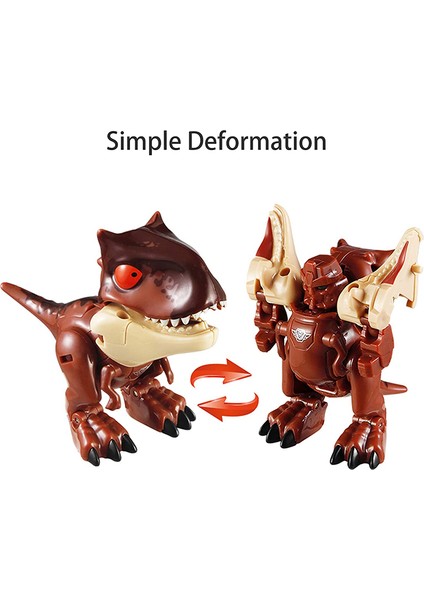 Adet Komik Deformasyon 2 In 1 Dinozor Deformasyon Mecha Robot Oyuncaklar Küçük Oyuncak Mecha Robot 2 Yıldan Fazla (Yurt Dışından)