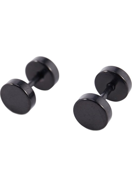 Küpe Çelik Yanlış Yayıcı Siyah 6mm (Yurt Dışından)