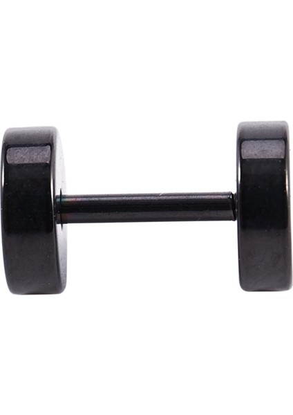 Küpe Çelik Yanlış Yayıcı Siyah 6mm (Yurt Dışından)