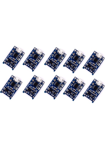 10 Adet Mikro USB 5V 1A 18650 Lityum Pil Şarj Modülü Korumalı Çift Fonksiyonlu Şarj Kartı (Yurt Dışından)