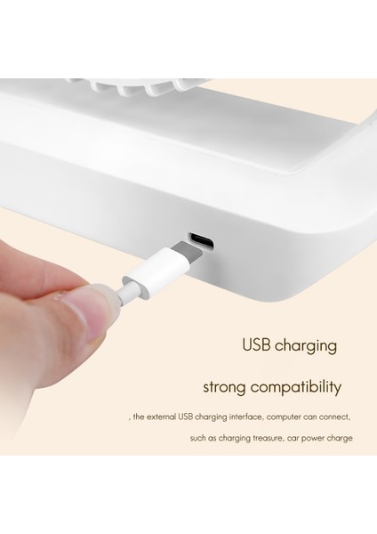 Masaüstü USB Fan Taşınabilir Soğutma 3 Hız Mini 360 Döndürme Ayarlanabilir Açı ile Ofis Ev Seyahat Için Yeşil (Yurt Dışından)