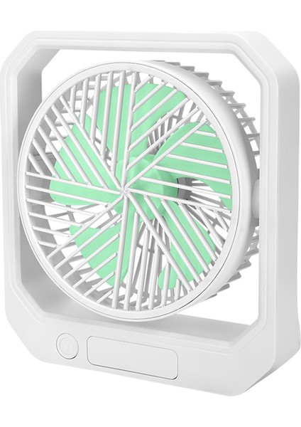 Masaüstü USB Fan Taşınabilir Soğutma 3 Hız Mini 360 Döndürme Ayarlanabilir Açı ile Ofis Ev Seyahat Için Yeşil (Yurt Dışından)