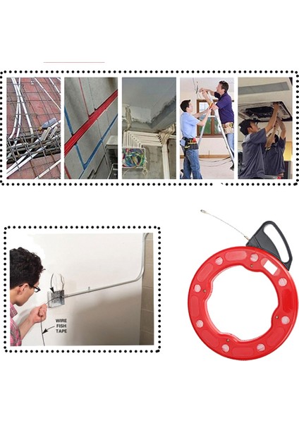 Многоцелевые Наборы,4 mm Kablo Çektirme Misina Makarası Çektirme Fiberglas Naylon Boru Kanal Rodder Çekme Tel Kablo Balıkçılık Aracı 30 M (Yurt Dışından) fırsatları