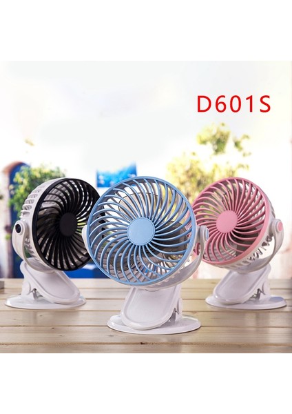 D601S Klipsli Fan, USB Güç Kaynağı, 2 Hızlı 360 Derece Dönen Masaüstü Fanı, Kablolu Versiyon (Pembe, USB Tipi) (Yurt Dışından)