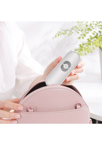 Öğrenciler Beyaz Için USB Çok Fonksiyonlu Mini Şarj Edilebilir Taşınabilir El Katlanır Fan (Yurt Dışından)