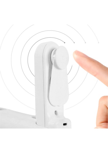 Öğrenciler Beyaz Için USB Çok Fonksiyonlu Mini Şarj Edilebilir Taşınabilir El Katlanır Fan (Yurt Dışından) modelleri