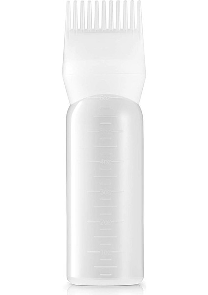 Saç Boyası Şişesi Plastik Sprey Şişesi Aplikatör Dağıtım Salon Saç Boyama Boyama Kuaförlük Boya Aracı Beyaz 120 ml (Yurt Dışından)