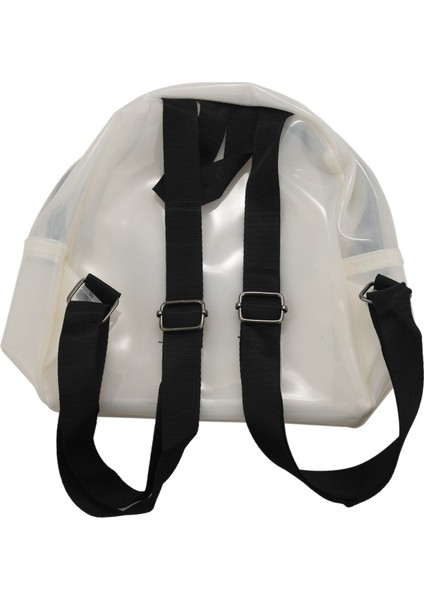 Yaz Gelgit Pvc Su Geçirmez Şeffaf Omuz Çantası Büyük Kapasiteli Basit Jöle Sırt Çantası Kadın Beyaz (Yurt Dışından) fırsatları