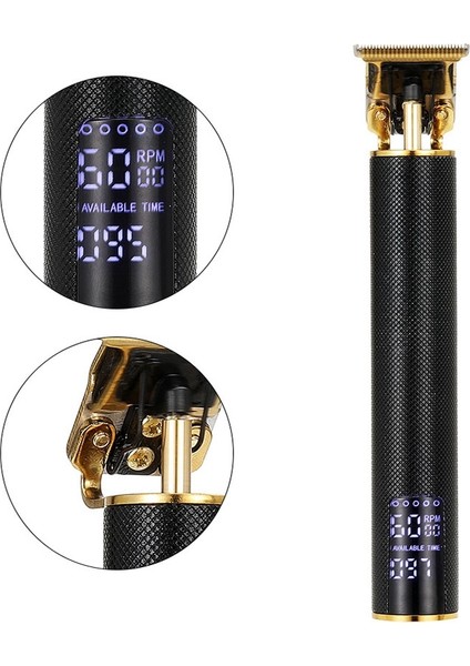Vgr USB Şarj Edilebilir Kel Kafalı Saç Kesme Makinesi Elektrikli Saç Düzeltici Akülü Tıraş Makinesi Düzeltici Erkekler Berber Saç Kesme Makinesi Siyah (Yurt Dışından) fırsatları