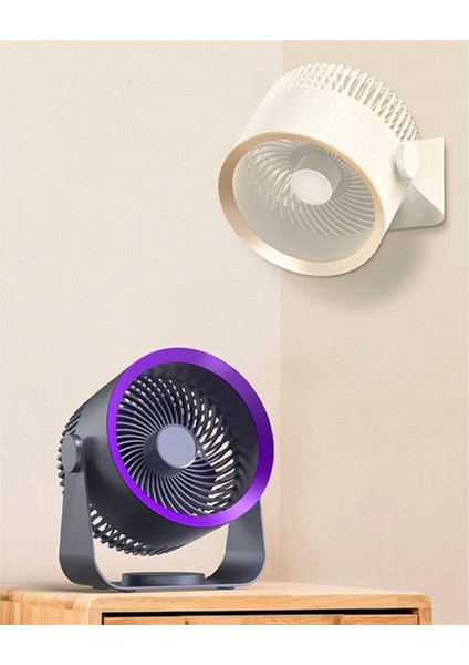 Masa Fanı, Şarj Edilebilir Taşınabilir Hava Sirkülatörü Sessiz Vantilatör, Masaüstü Duvar Tavan Vantilatörü Soğutucu Beyaz (Yurt Dışından) modelleri