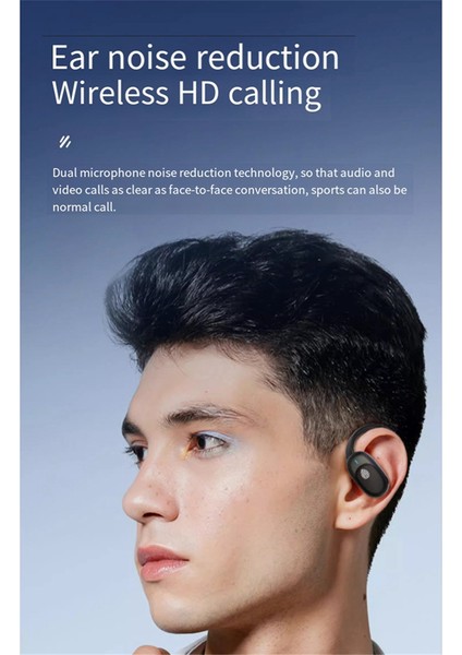 Hava Iletimi Kulaklık Asılı Kulak Kablosuz Kulaklık Bluetooth 5.3 Stereo Bluetooth Kulaklık Kablosuz Şarj Kulaklık (Yurt Dışından) indirimleri