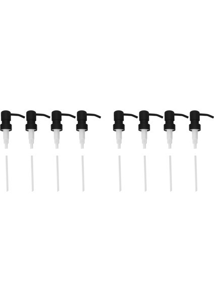 Sabunluk Yedek Pompa, Metal Kaplamalı Pompalarla 8 Paket Paslanmaya Karşı Standart 8 Oz / 16 Oz Boston Yuvarlak Şişelere Uygun (Yurt Dışından)