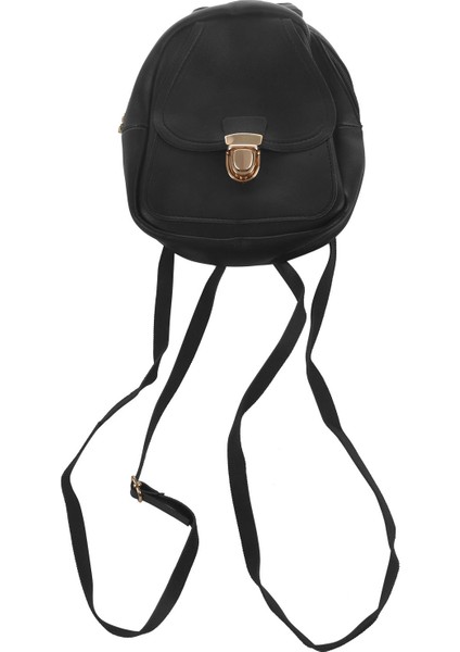 Küçük Sırt Çantası Kız Kulaklık Delik Sırt Çantası Okul Öğrenci Omuz Çantası Cep Cüzdan Siyah (Yurt Dışından) fırsatları