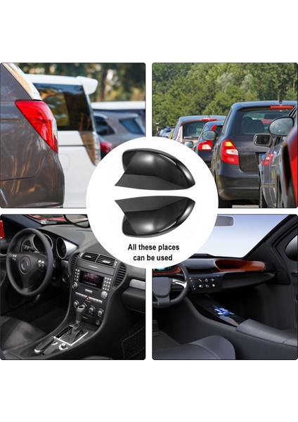 2009-2018 Siyah Kapı Yan Kanat Dikiz Aynası Öküz Boynuz Kapak Kapağı Araba Aksesuarları ile Uyumlu (Yurt Dışından)