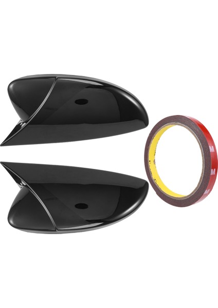 2009-2018 Siyah Kapı Yan Kanat Dikiz Aynası Öküz Boynuz Kapak Kapağı Araba Aksesuarları ile Uyumlu (Yurt Dışından) modelleri