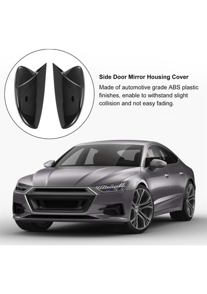 2009-2018 Siyah Kapı Yan Kanat Dikiz Aynası Öküz Boynuz Kapak Kapağı Araba Aksesuarları ile Uyumlu (Yurt Dışından) indirimleri