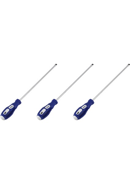 3 Adet 30,5 cm Uzun Şaft 6,5 mm Manyetik Uçlu Düz Kafalı Tornavida Kullanışlı Alet (Yurt Dışından)