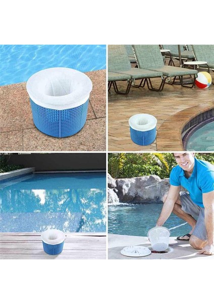 20 Adet Havuz Skimmer Çorap Naylon Örgü Tasarımı ile Uyumlu Filtre Sepeti Skimmer Ev Mükemmel Koruyucular Yüzme Havuzu Aksesuarları (Yurt Dışından) fırsatları
