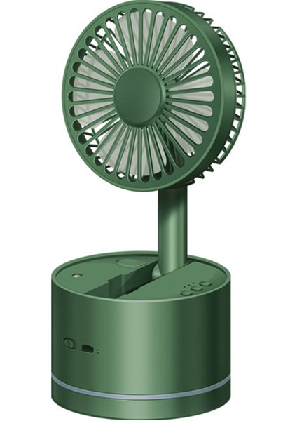 Katlanabilir Masa Fanı USB Şarj Edilebilir Nemlendirici 360 Derece Sallayarak Kafa Mini Hava Soğutucu-Yeşil (Yurt Dışından) indirimleri