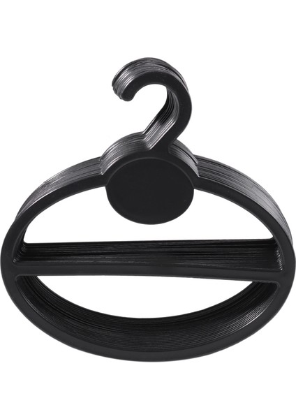 100X Eşarp Şal Kravat Tutucu Organizatör Oval Plastik Askılar Depolama Askıları Siyah (Yurt Dışından) fiyatları