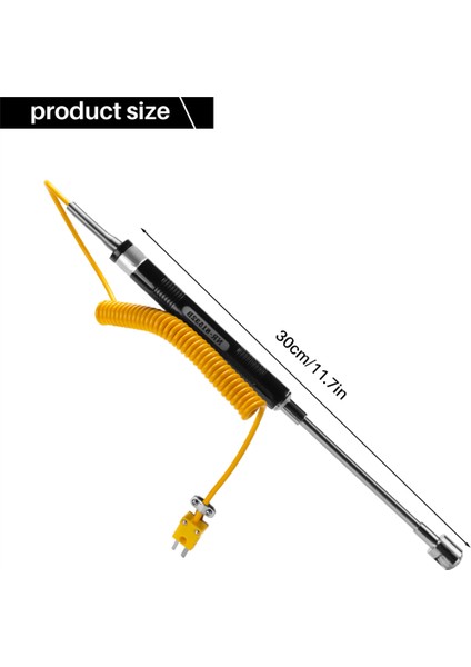NR-81532B -50 Ila 500DEG/CK Tipi Yüzey Sıcaklığını Ölçmek Için El Tipi Yüzey Termokupl Probu (Yurt Dışından)