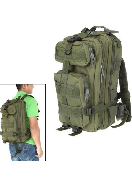 30L Naylon Açık Spor Sırt Çantası Sırt Çantaları Kamp Yürüyüş Trekking Çantası Yeşil (Yurt Dışından)